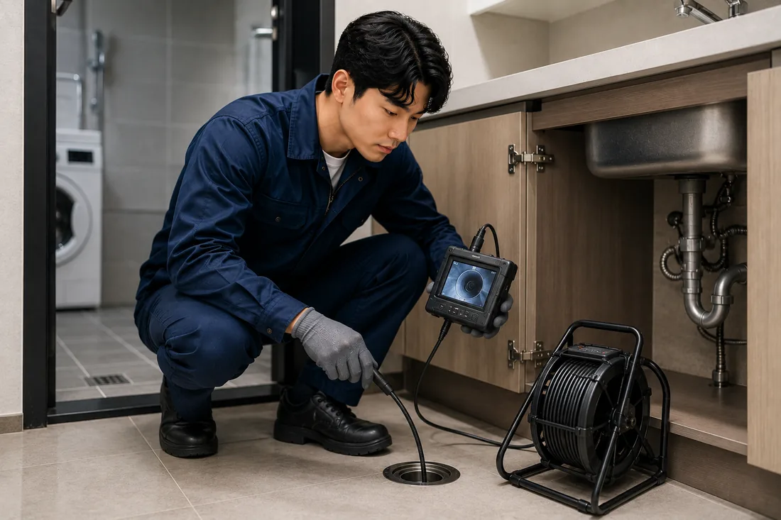 내손동 배관내시경 확인